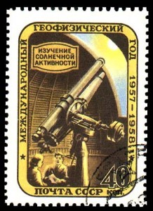 Soviet postage stamp from 1957 (from here).
