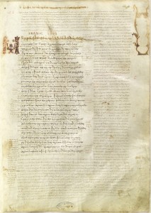 The first folio of Venatus A, from Center for Hellenic Studies.